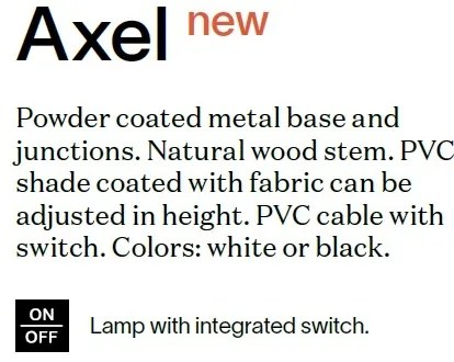 Lampadar, Lampa de podea AXEL PT1 NERO