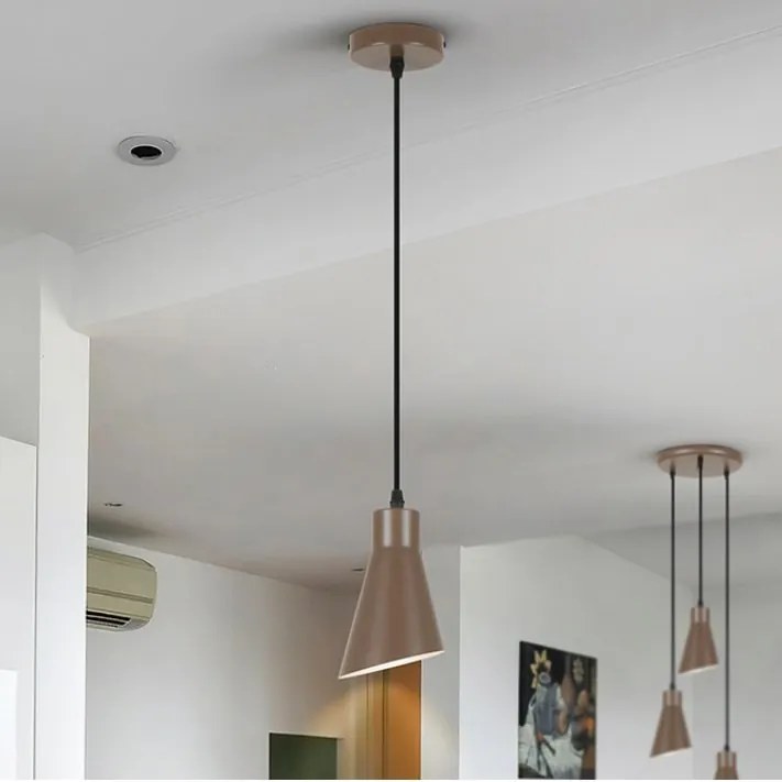 Pendul din metal maro inchis satinat Bera