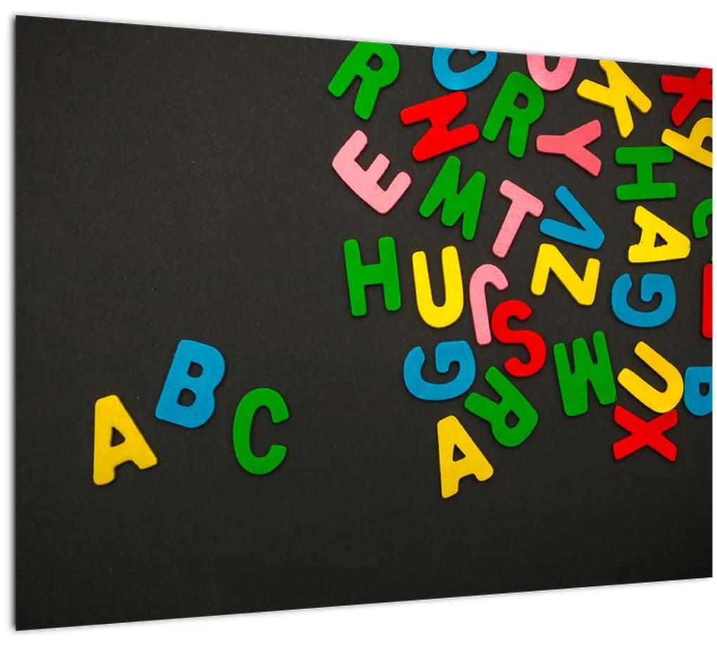 Tablou - litere colorate (70x50 cm), în 40 de alte dimensiuni noi