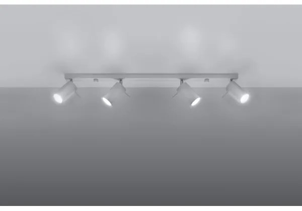 Lampă spot RING 4L 4xGU10/40W/230V alb