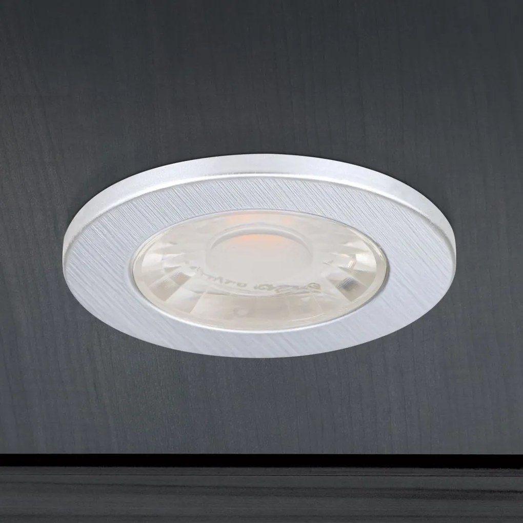 Set de 3 Spoturi LED incastrabile tavan ARTIST D-4,4cm argintiu