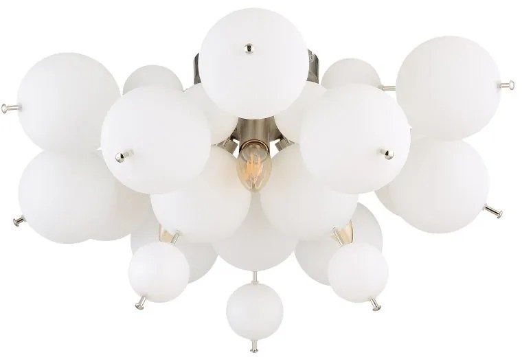 Lustra aplicata design modern UDO 3L nickel/alb