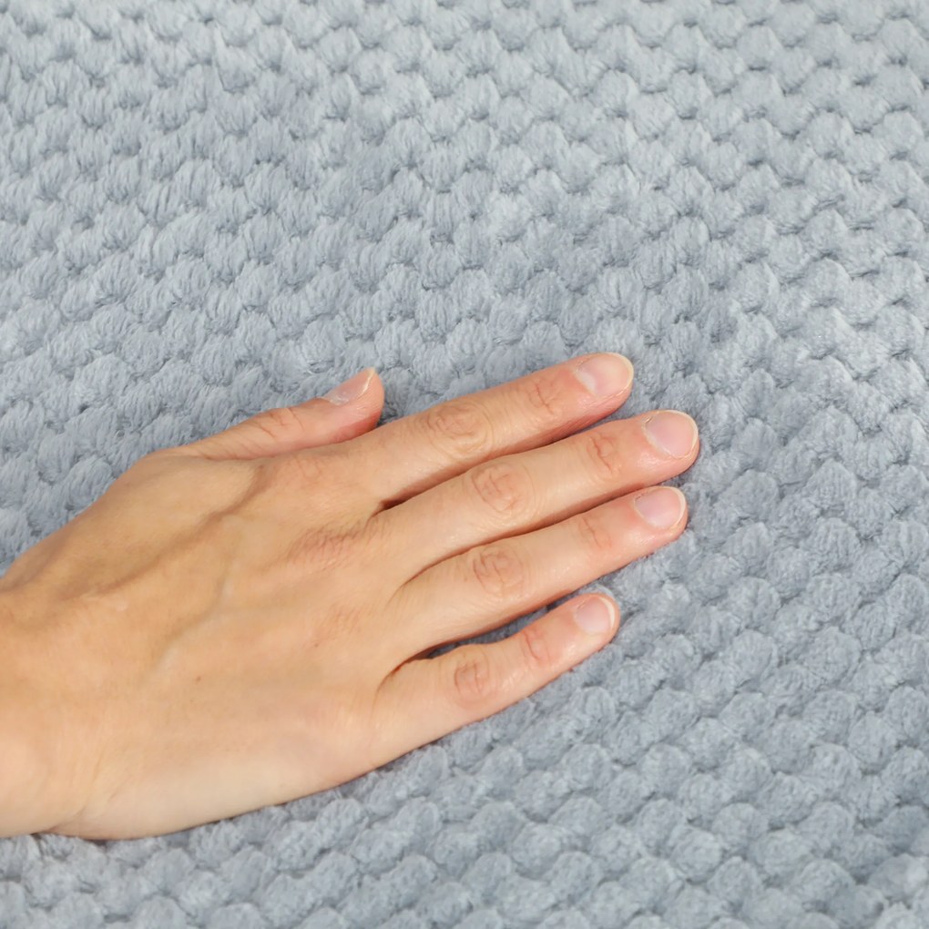 HOMCOM Pătură electrică 160x140 cm cu 5 niveluri de căldură, Gri | Aosom Romania