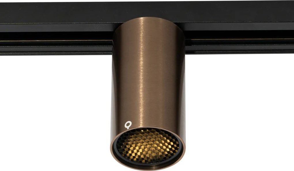 Spot modern bronz închis pentru sistem de șine monofazat GU10 50mm - Iconic Ruby Honey