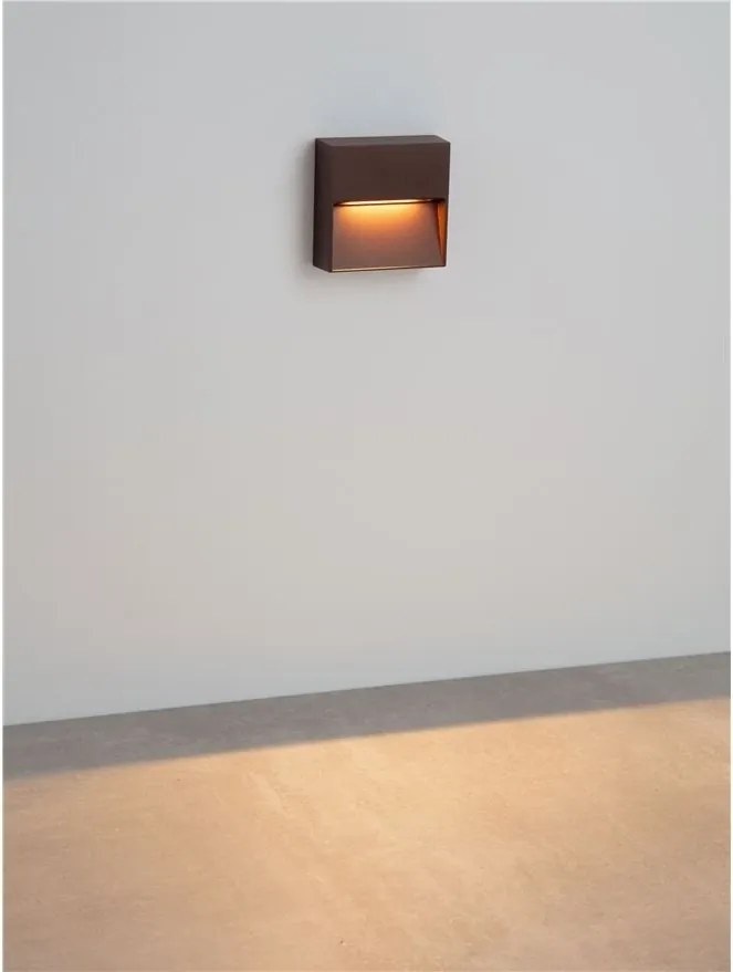 Mini Aplica perete exterior IP65, LED CCT Til corten
