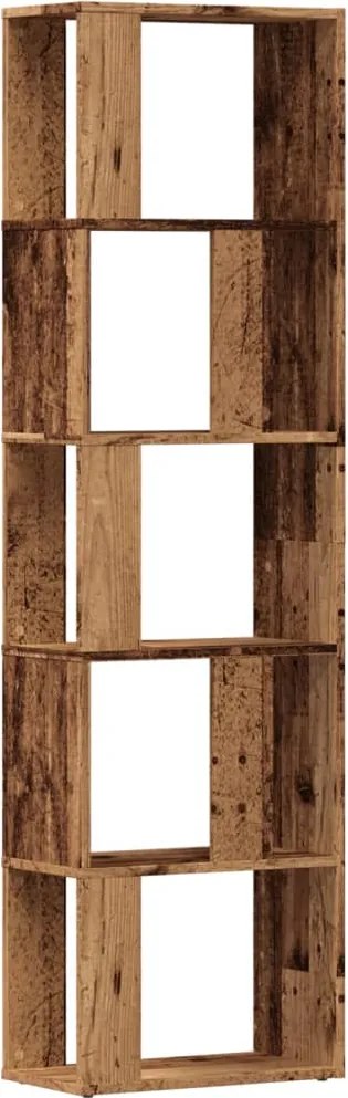 vidaXL Bibliotecă, lemn vechi, 45x24x159 cm, lemn prelucrat