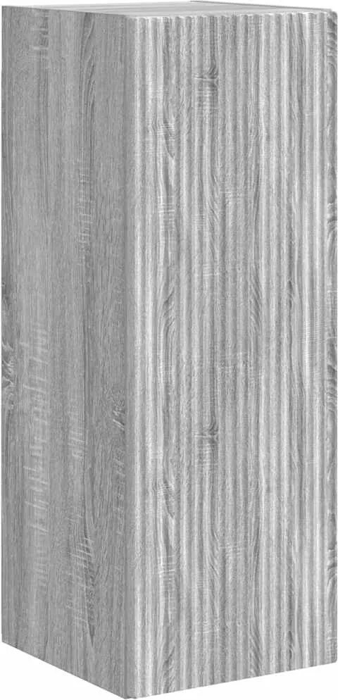 vidaXL Dulap TV de perete Gri Sonoma 30 x 31 x 80 cm Lemn compozit
