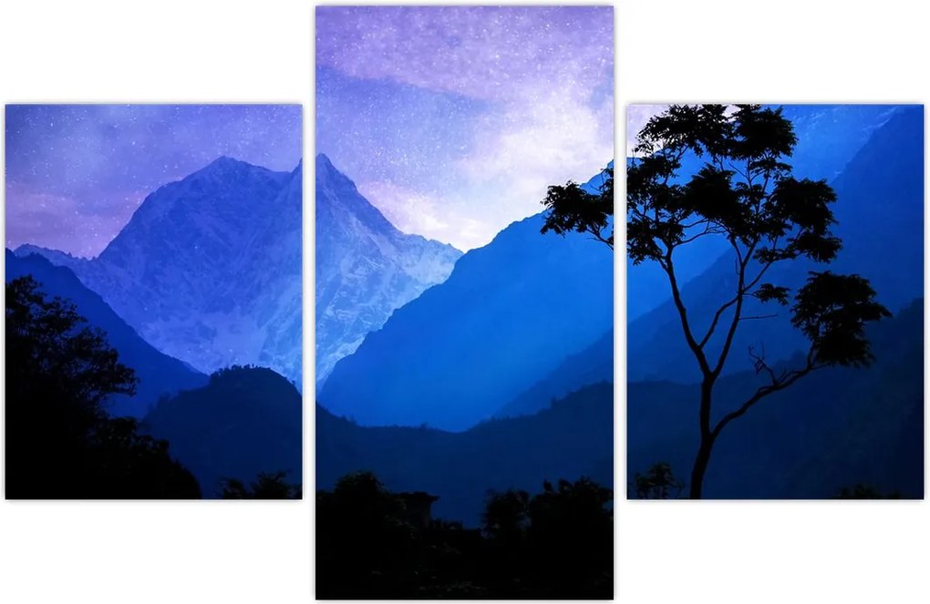 Tablou - Cerul de noapte din Nepal (90x60 cm)