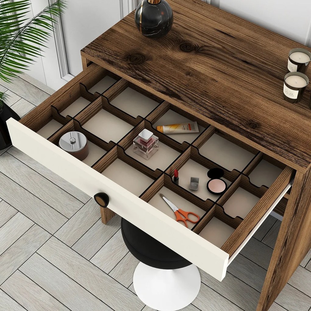 Lisbon Cream Cosmetic Table
