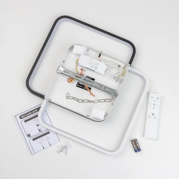 Brilagi - Plafonieră LED dimabilă VELO XL LED/98W/230V 61x61 cm + telecomandă