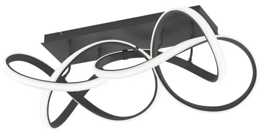 Plafonieră LED dimerizabilă INDIGO, 64 W, 230 V, neagră