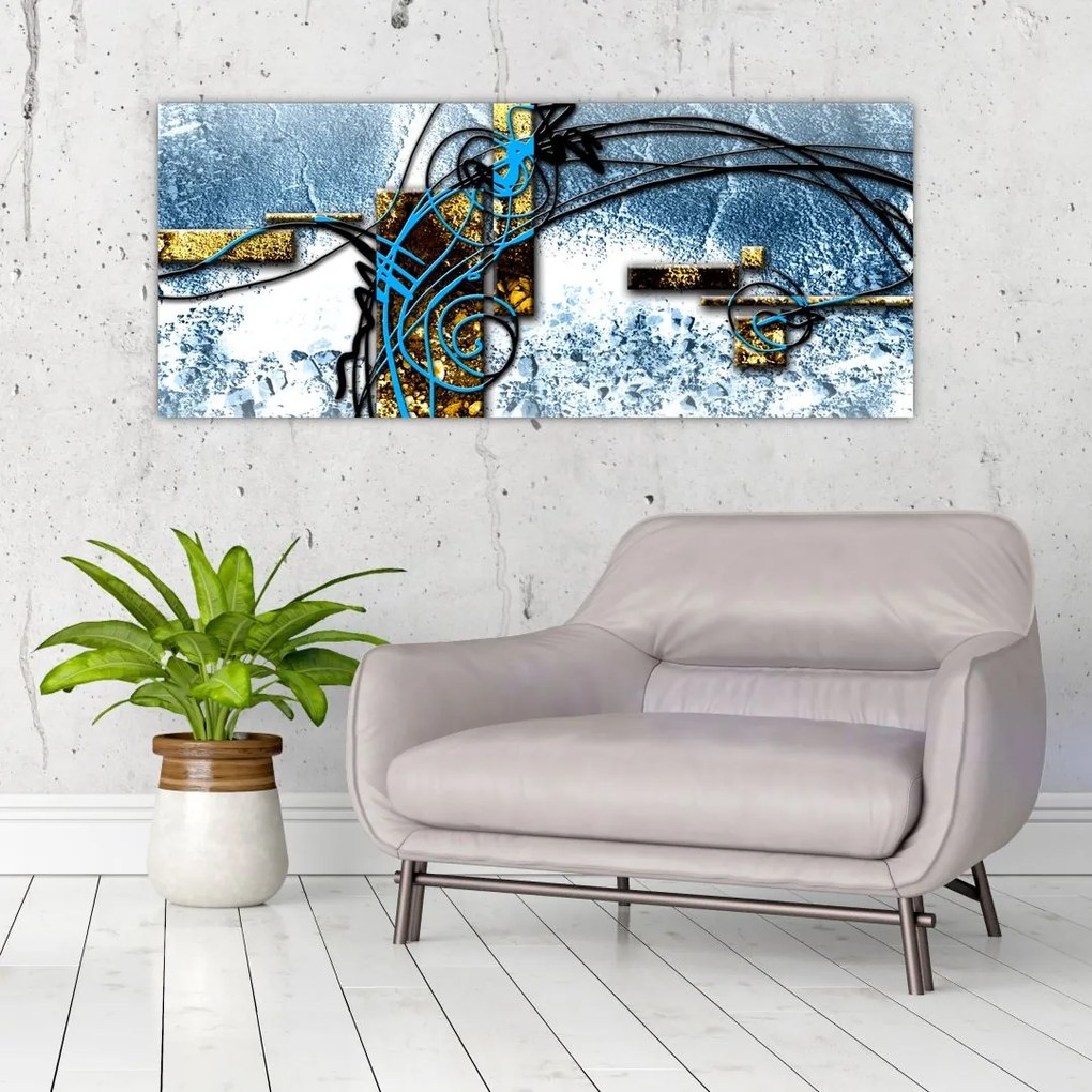 Tablou abstract (120x50 cm)