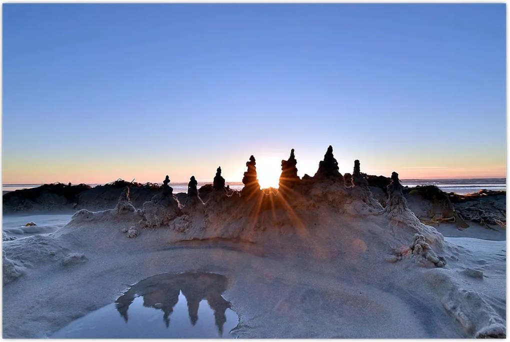 Tablou cu scenerie de nisip (90x60 cm)