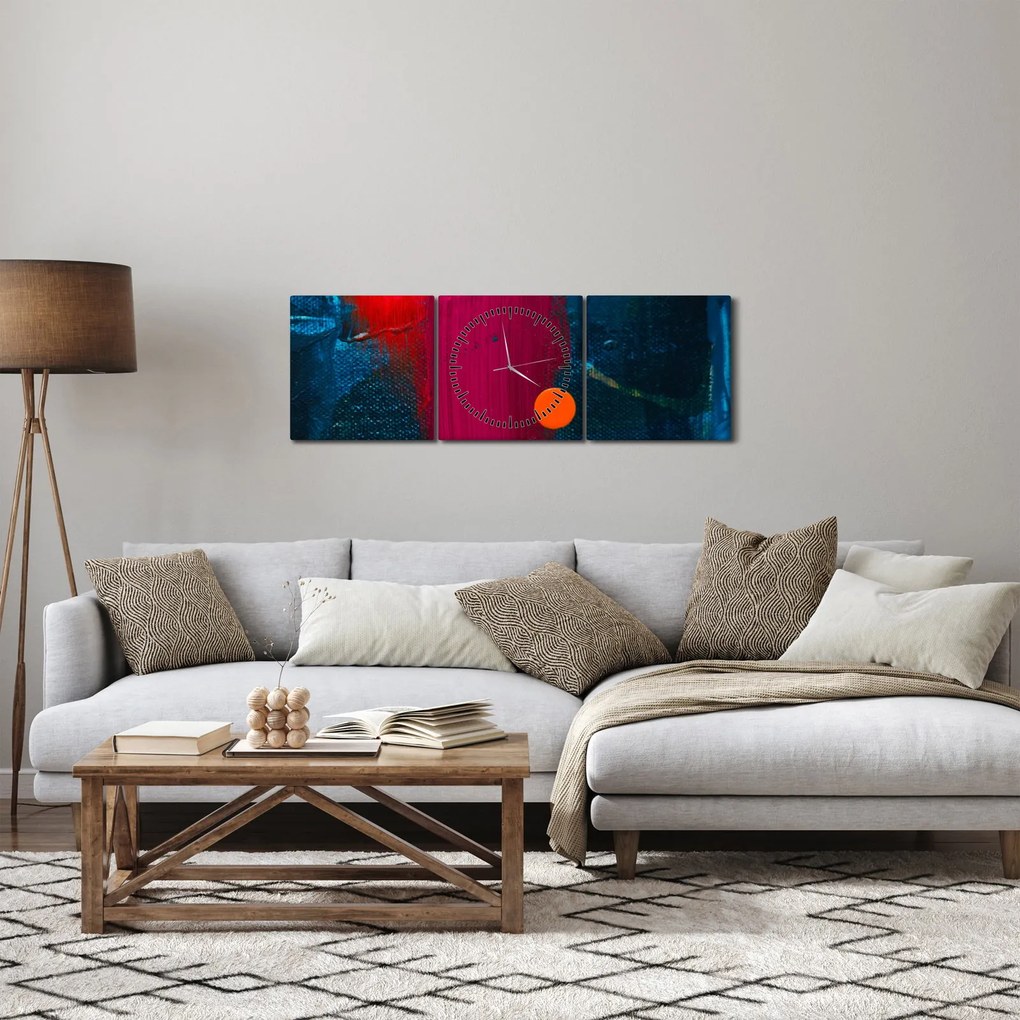 Tabloul culorii (cu ceas) (90x30 cm)