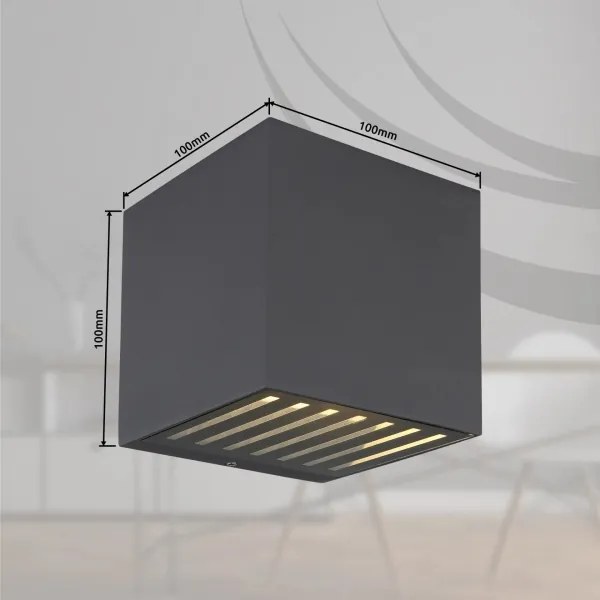 Globo 34156 - Aplică de perete pentru exterior LED ILLI LED/6W/230V IP54 antracit