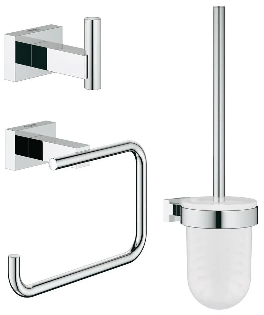 Grohe Essentials set de accesorii 3 în 1 StarLight Chrome 40757001