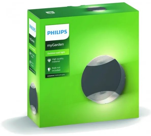 Philips 17338/93/PN - Aplica perete exterior MYGARDEN LIMESTONE 2xGU10/5W
