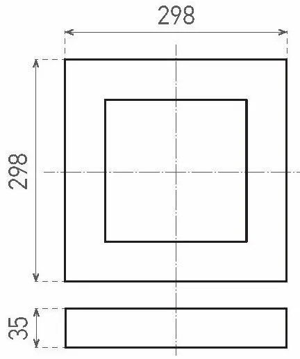 Plafonieră LED FENIX LED/24W/230V 3800K 29,8 cm