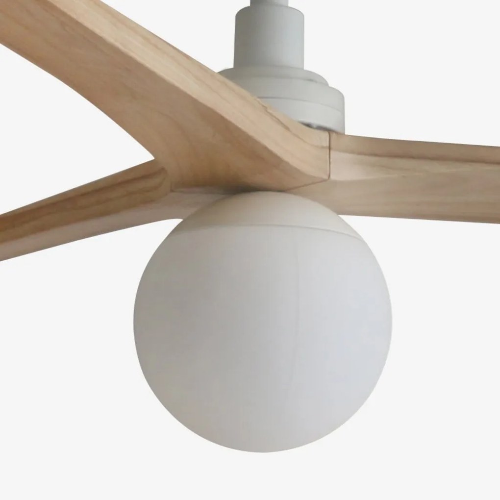 Lustra cu Ventilator smart sistem TUYA si telecomanda KLIM M 125cm, alb/ pin