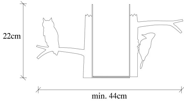 Suport de cărți 22x44 cm negru