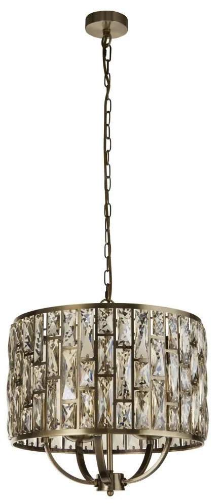 Lustra eleganta design modern Bijou 5Lt alama antic/ champagne