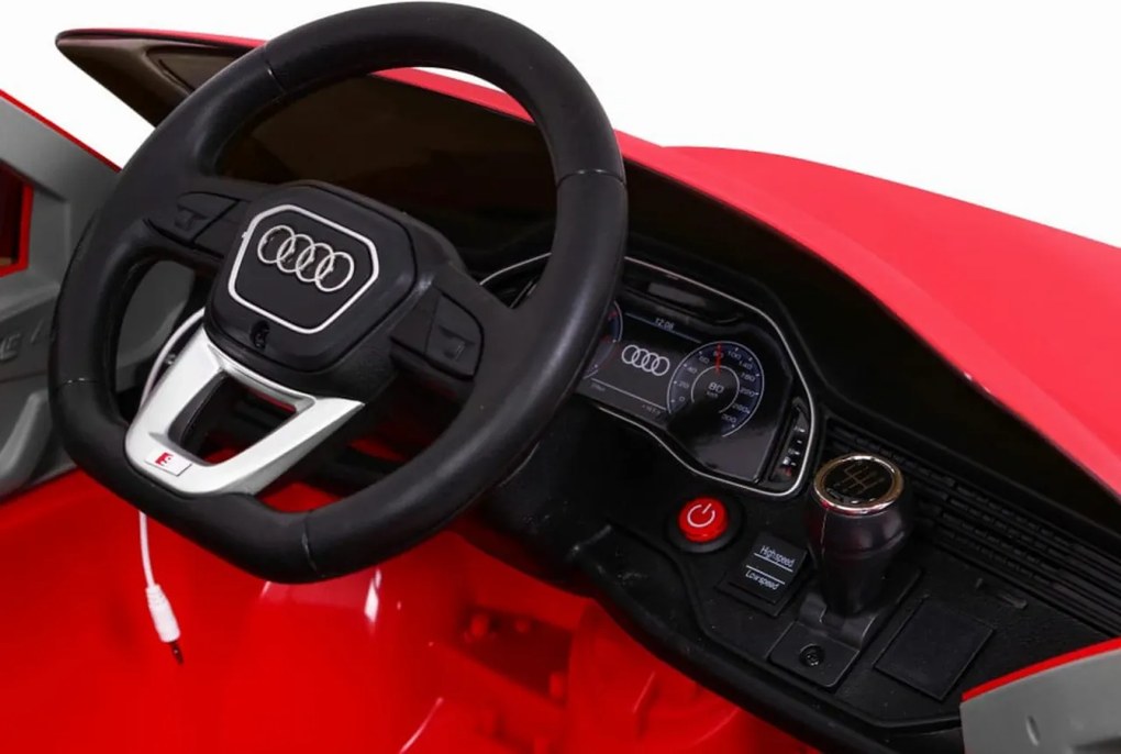Masinuta Electrica cu acumulator pentru copii NOVOKIDS™ Audi Q8 Lift , Roti din Cauciuc EVA, 3-8 ani , Usi cu deschidere , Baterie12V, 2 Viteze,