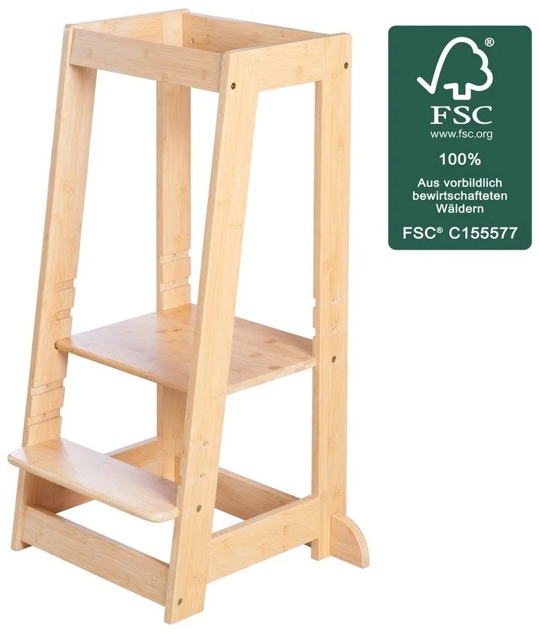 Turn de învățare în culoare naturală din bambus – Roba