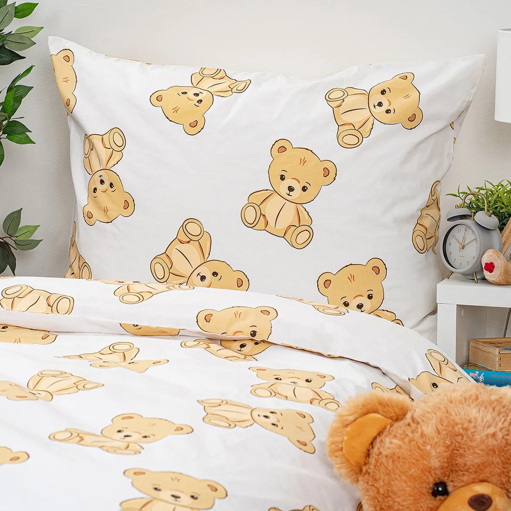 Lenjerie de pat din bumbac 4Home Teddies , 140 x200 cm, 70 x 90 cm, 140 x 200 cm, 70 x 90 cm