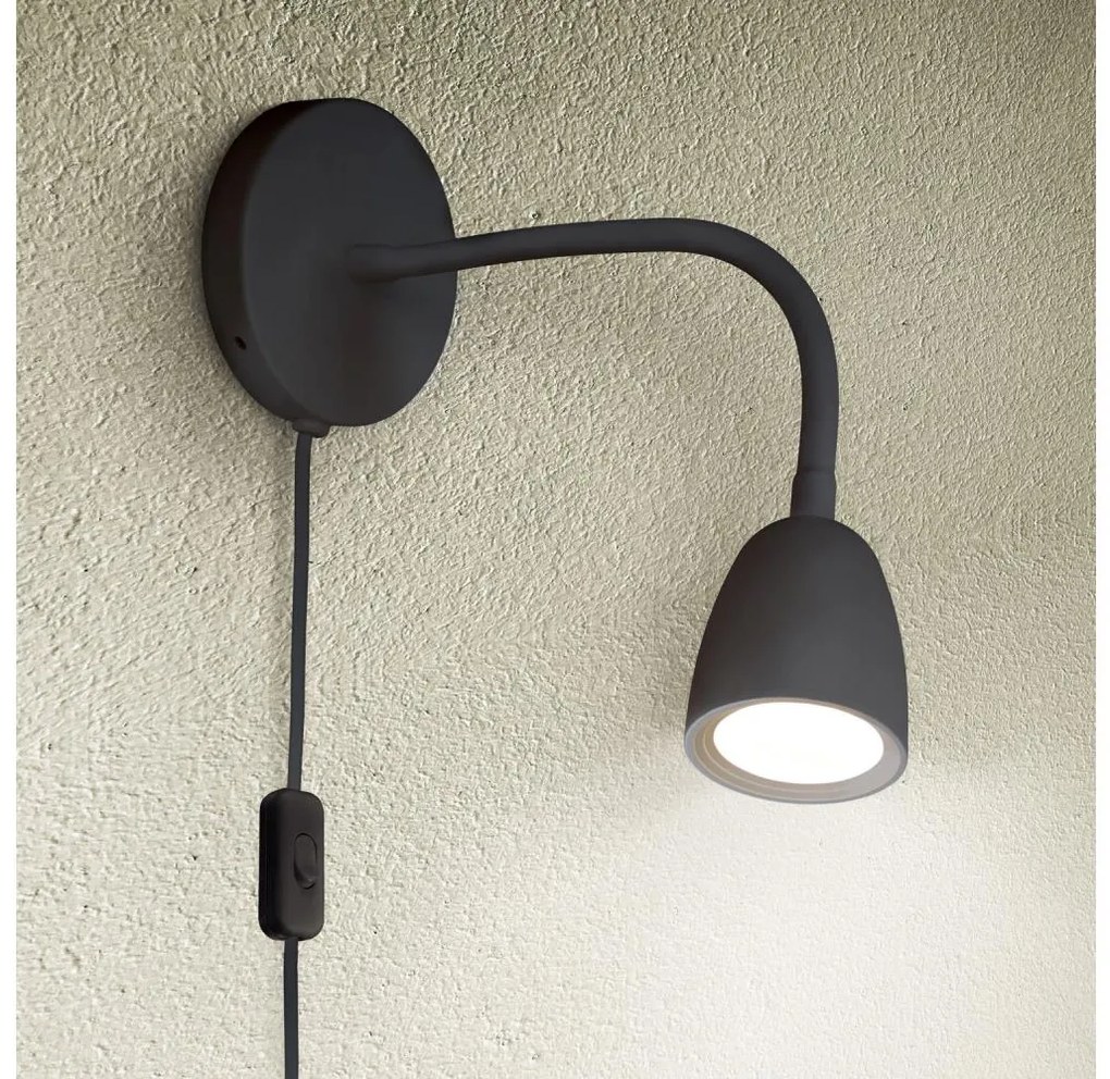 Veioză LED dimabilă Solight WO54-B LED/4W/230V negru