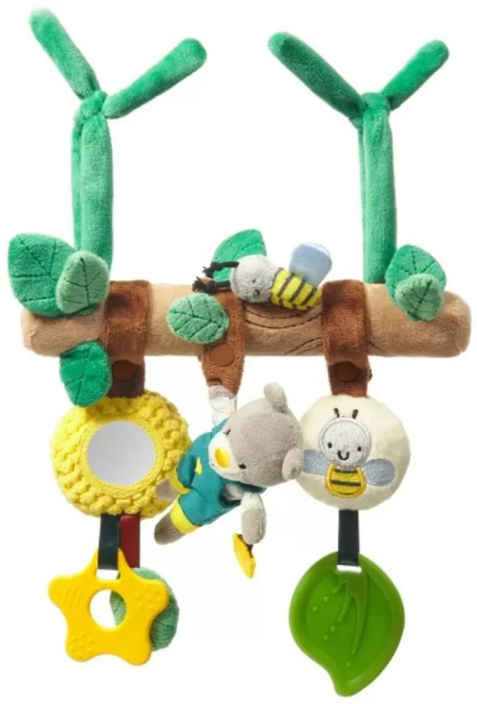 BabyOno Agăţat jucărie educativă pe un cărucior Teddy Gardener, mentă, bej