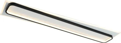Brilagi - plafonieră LED dimabilă OUTLINE LED/90W/230V 18x100 cm alb/negru +telecomandă