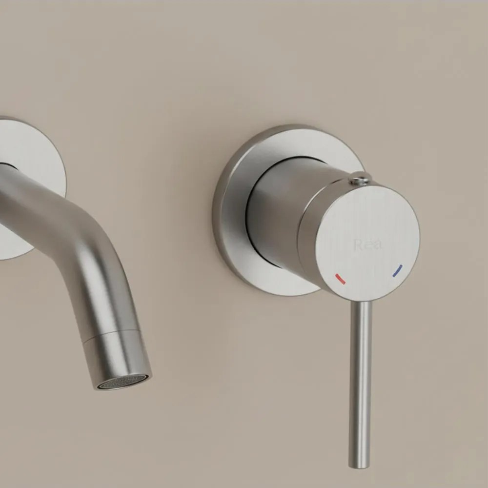 Baterie lavoar incastrata Rea Clif crom periat