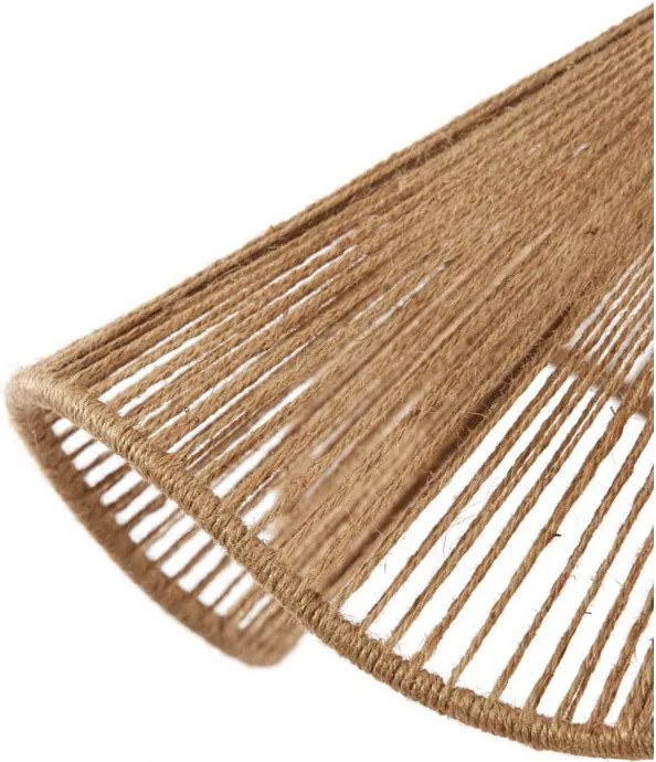 Lustră în culoare naturală cu abajur din iută ø 48 cm Fodara – Light &amp; Living