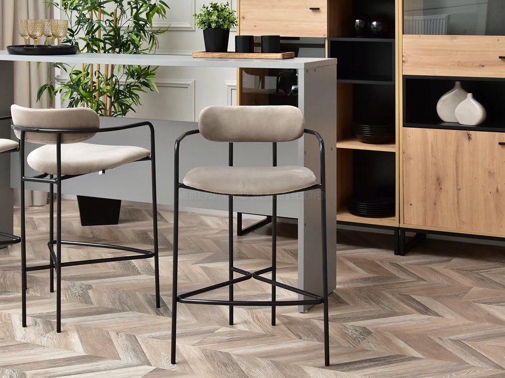 Scaun Viola (bej + negru). Promo -12%. 1110751