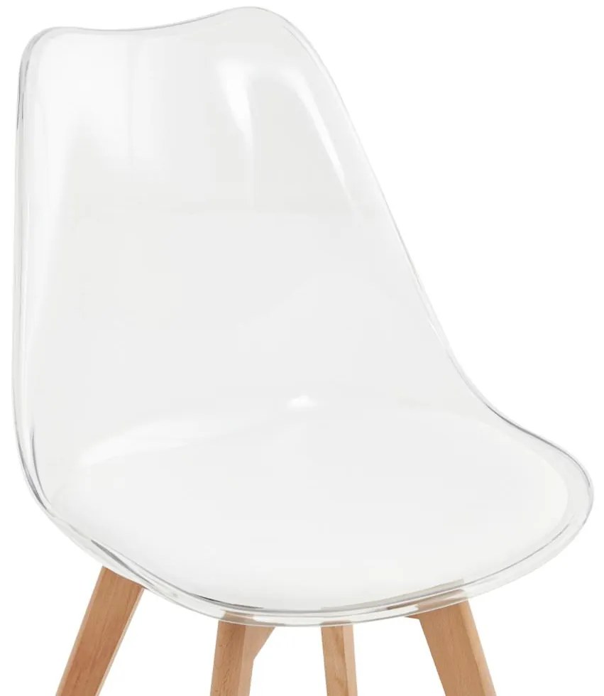 Scaun sufragerie Bralla 2 (transparent + fag + alb) . 1116244