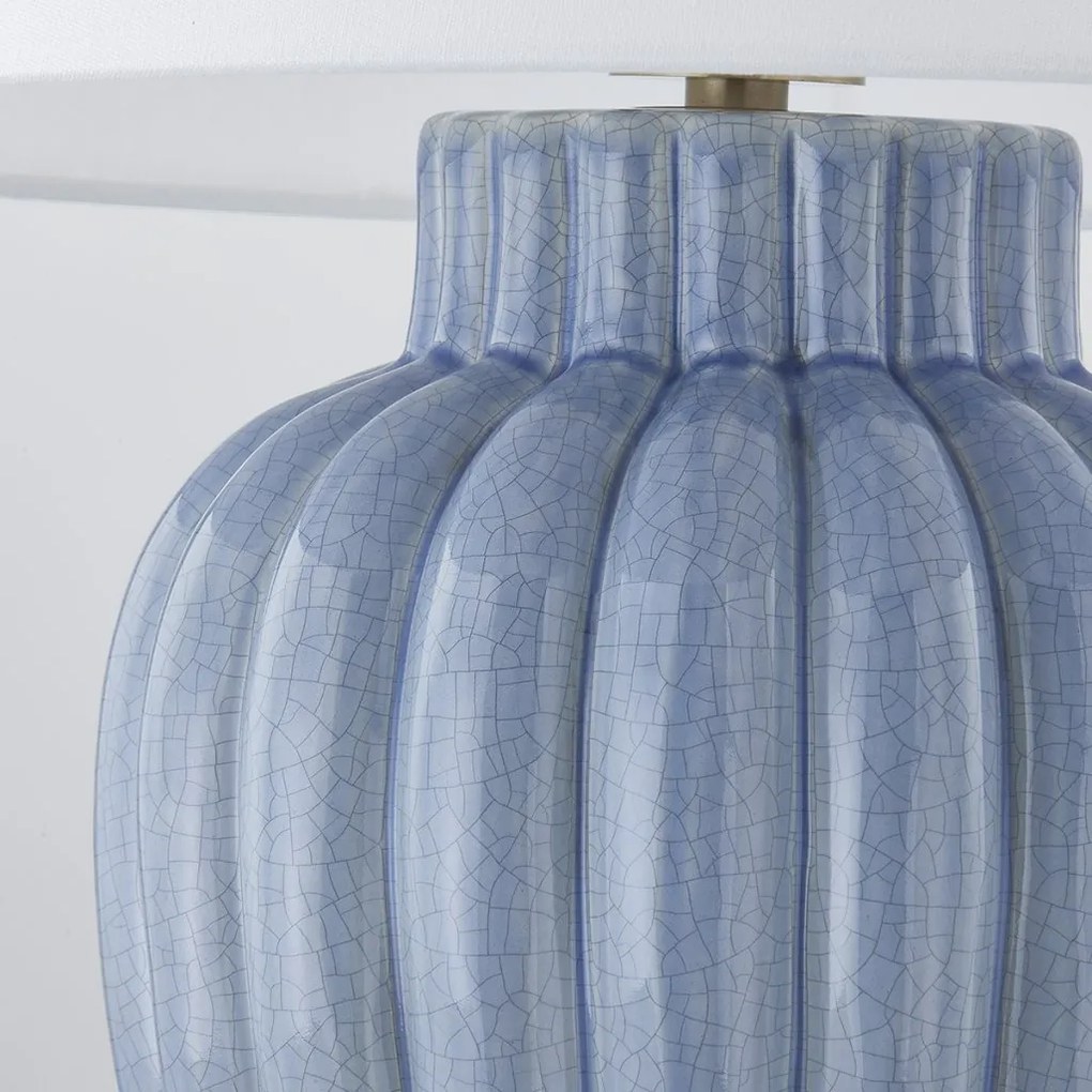 Veioza LUX, Ceramica Albastra, Tesatura In, CLARENDON