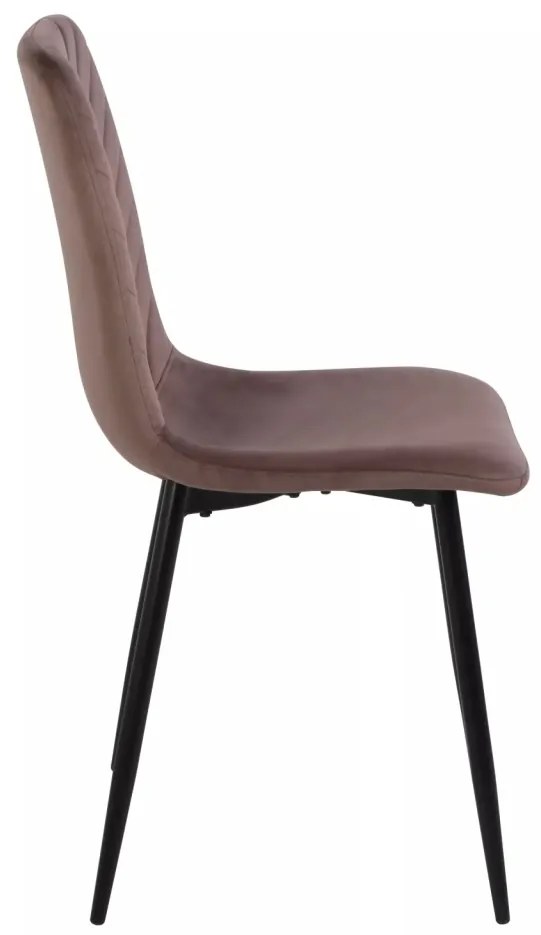 Scaun Daren velvet cappuccino/negru Blu38