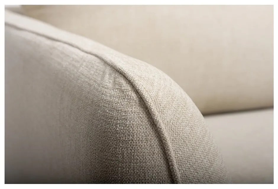 Colțar alb/bej (cu șezlong pe partea dreaptă) Paris - Scandic