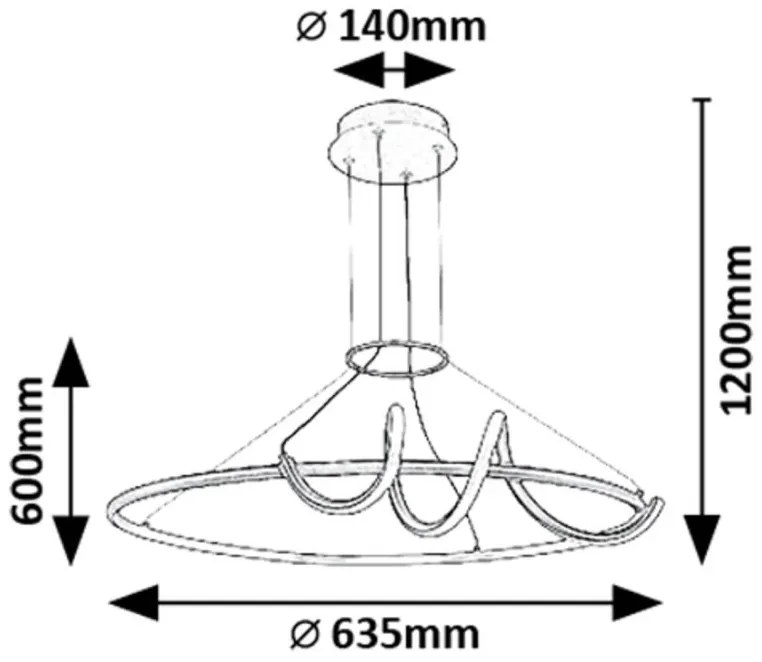 Lustra LED suspendata cu telecomanda Menazi