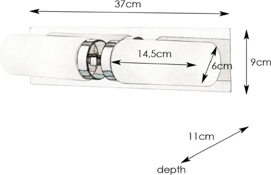 Markslöjd 102478 - Aplică baie NORRSUNDET 2xE14/40W/230V IP44