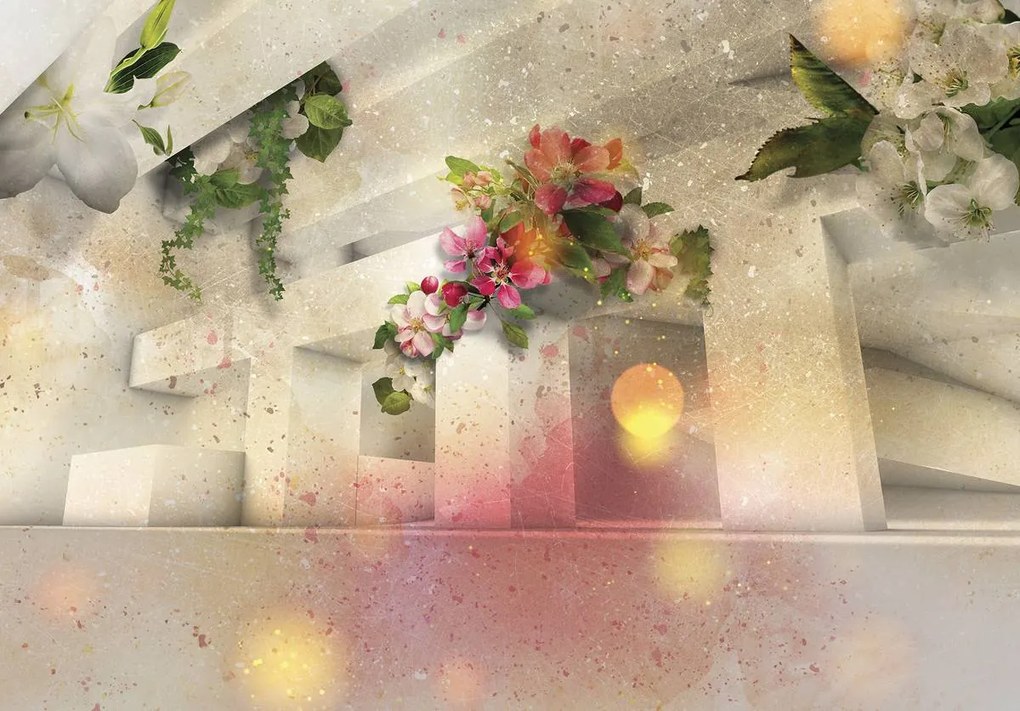 Fototapet - Flori 3D (254x184 cm)