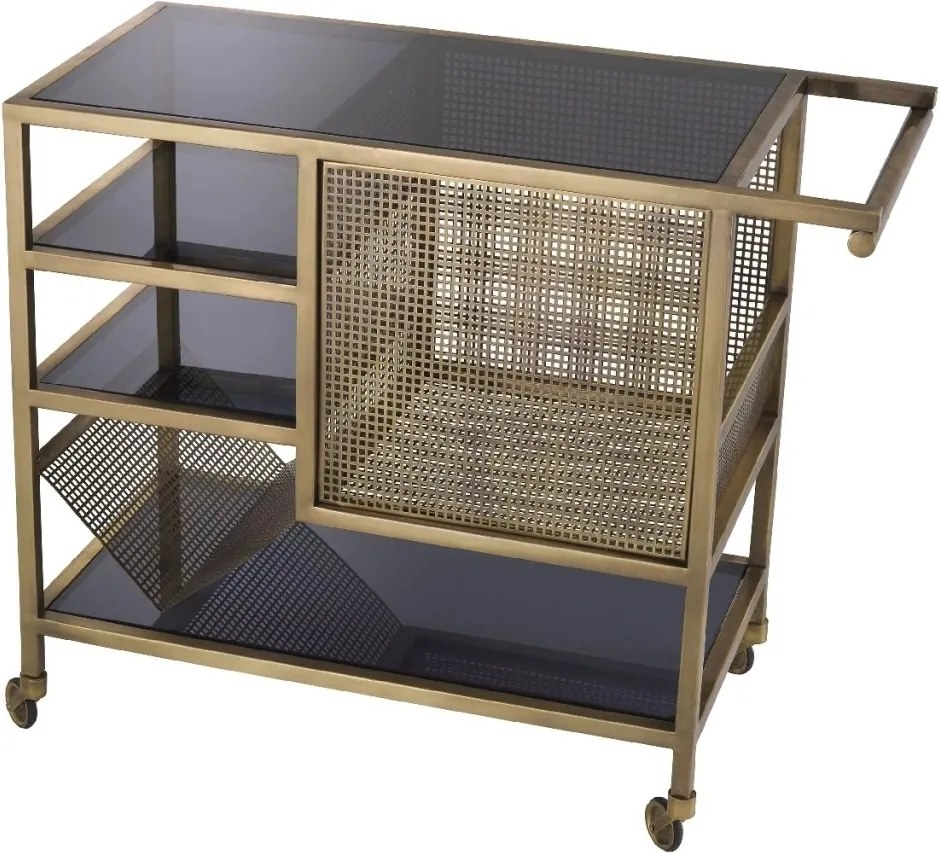 Gheridon, Masuta cu roti design LUX Sterling