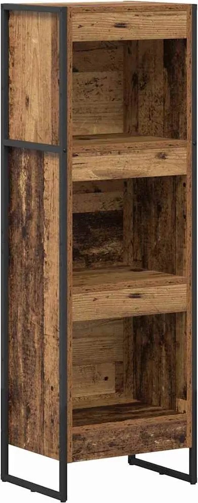 vidaXL Dulap pentru cărți Lemn Vechi 80 x 30 x 155 cm Lemn compozit