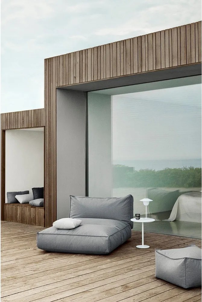 Șezlong de grădină Blomus Stone, 120 x 190 cm, gri