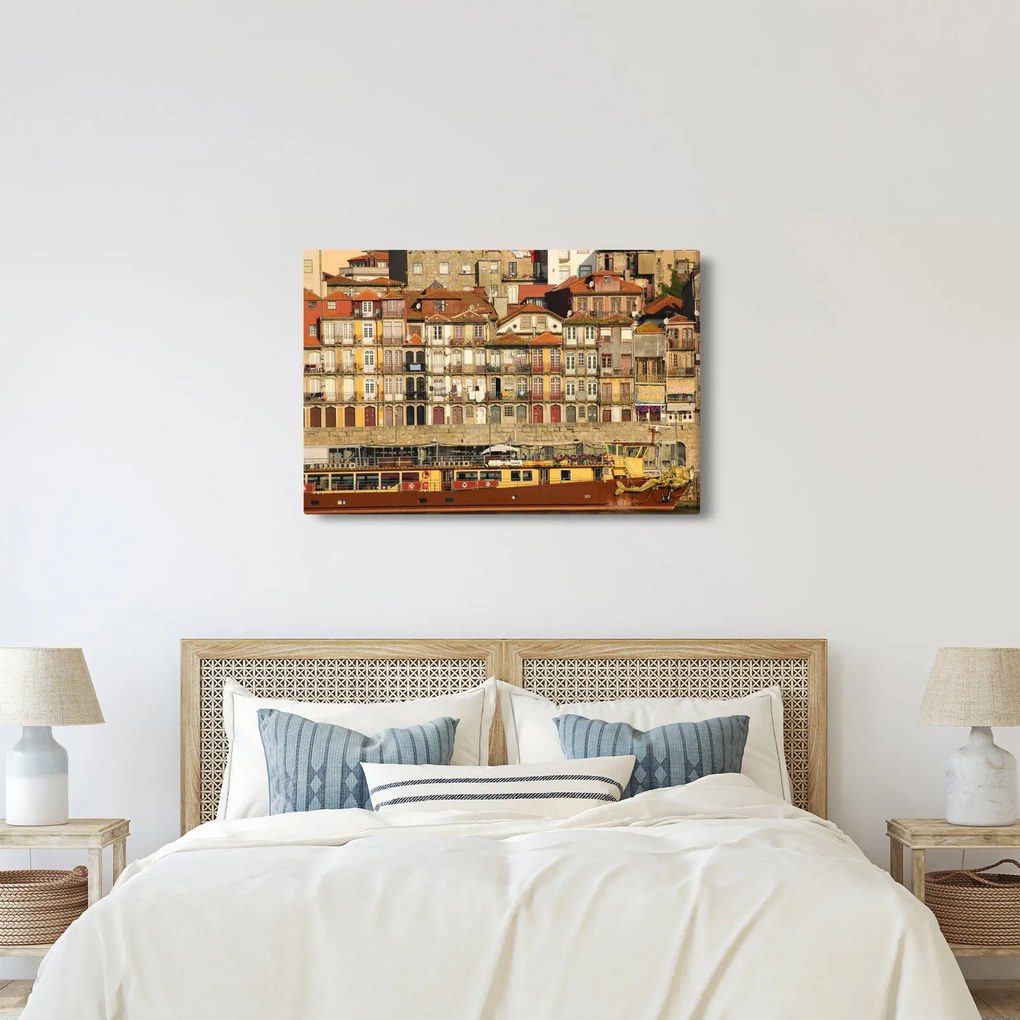 Tablou - Cartierul Waterfront, Portugalia (90x60 cm)