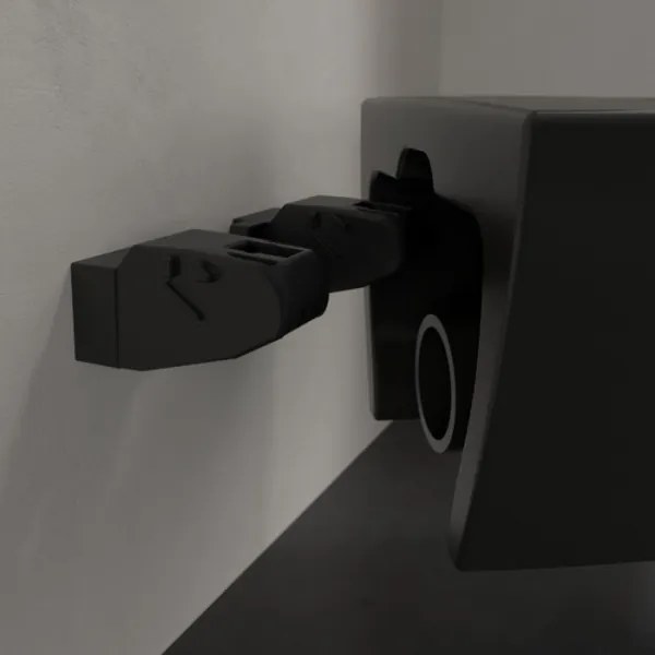 Villeroy & Boch 5614R0R7 - Vas WC suspendat SUBWAY ceramică/negru