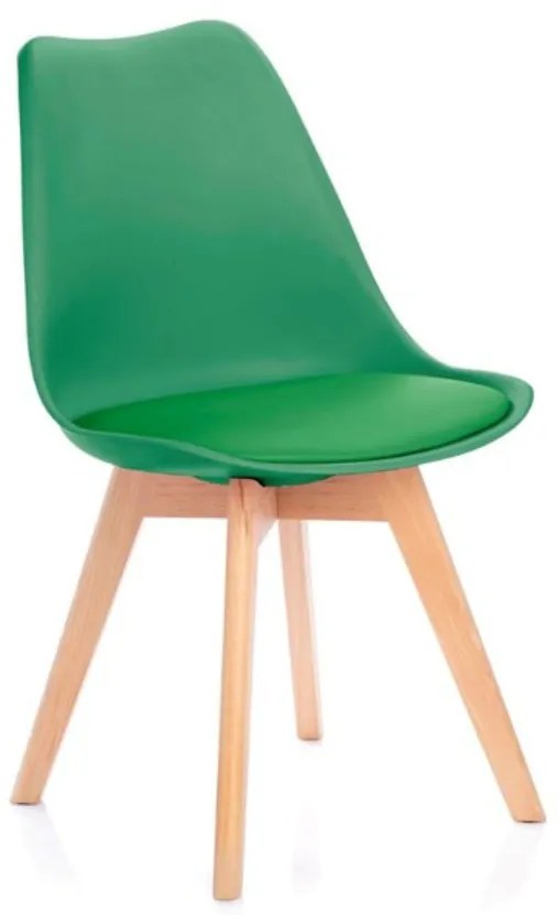 Scaun de masa Culoare verde/fag, BALI MARK
