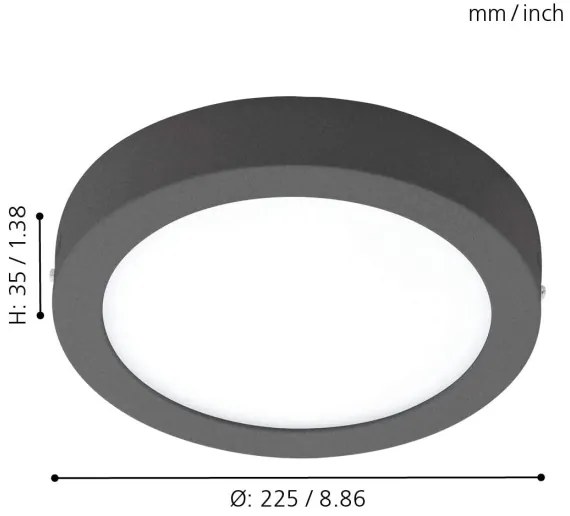 Eglo 98173 - Lampă LED reglabilă pentru exterior ARGOLIS-C LED/16,5W/230V IP44