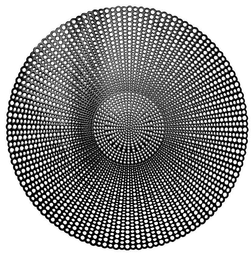 Placemat 41 cm, polivinil, negru