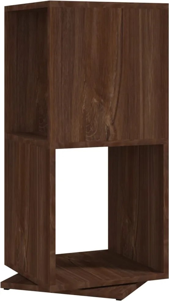 vidaXL Dulap rotativ, stejar maro, 34,5x34,5x75,5 cm, lemn prelucrat